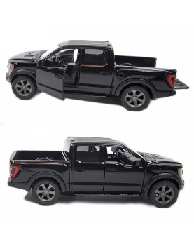KiNSMART automobilis, 2022 Ford F-150 Raptor, juodas
