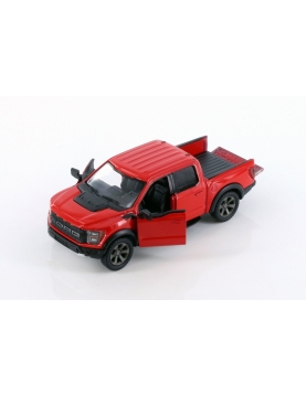 KiNSMART automobilis, 2022 Ford F-150 Raptor, raudonas