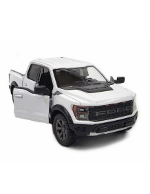 KiNSMART automobilis, 2022 Ford F-150 Raptor, baltas