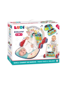 LUDI multifunkcinis kilimėlis-pianinas-vaikštynė, Dramblys