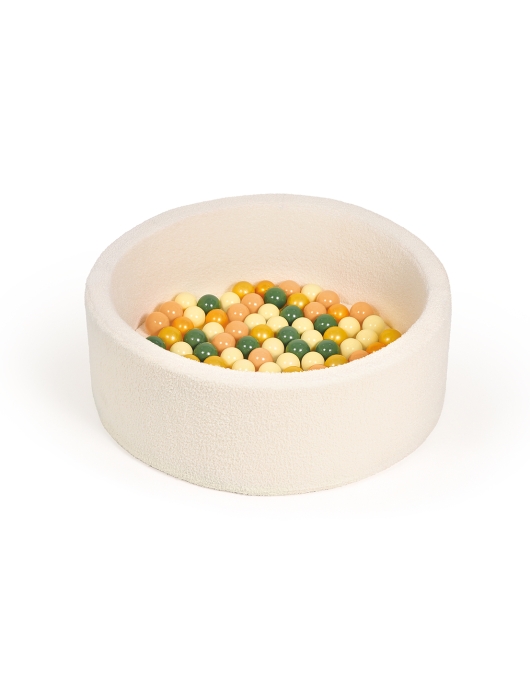 LUDI apvalus kamuoliukų baseinas, baltas