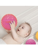 LUDI sensoriniai kamuoliukai, rožinė ir geltona, 3 vnt. LUDI sensoriniai kamuoliukai, rožinė ir geltona, 3 vnt.