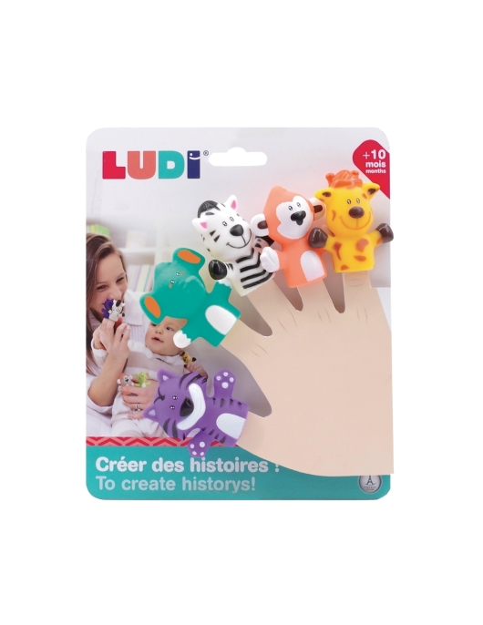 LUDI pirščiukų žaidimas Safari gyvūnai