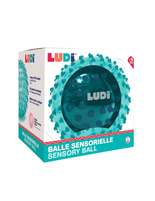 LUDI mankštos kamuolys, žalias, 20 cm