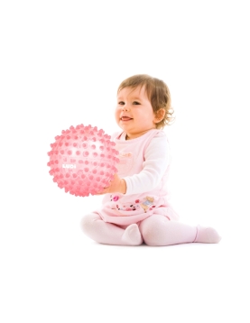 LUDI mankštos kamuolys, rožinis, 20 cm