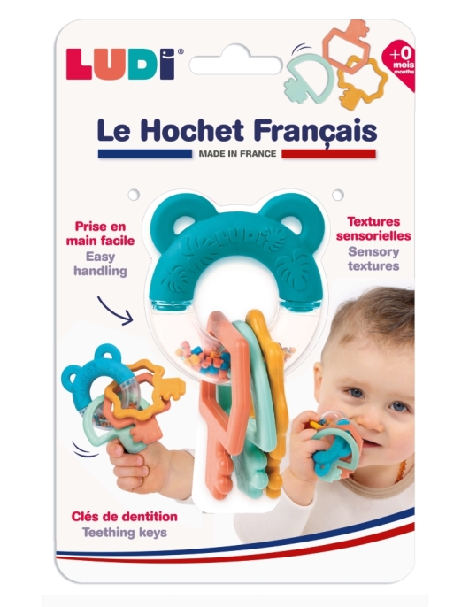 LUDI prancūziškas barškutis-kramtukas Raktai LUDI prancūziškas barškutis-kramtukas Raktai