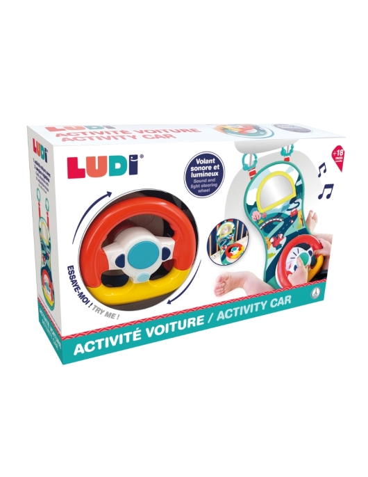 LUDI interaktyvus prikabinamas automobilio vairas