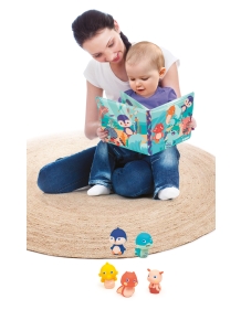 LUDI maudymosi knygelė su pirščiukų žaidimu