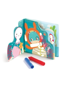 LUDI maudymosi spalvinimo knygelė su kreidelėmis