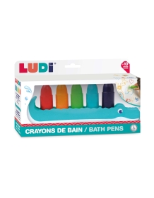 LUDI maudymosi žaislų rinkinys, Kreidelės su krokodilu