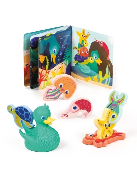 LUDI vonios rinkinys 3in1 Laiminga antis ir draugai