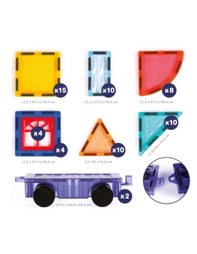 LUDI magnetinis konstruktorius su ratais