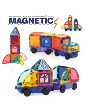 LUDI magnetinis konstruktorius su ratais