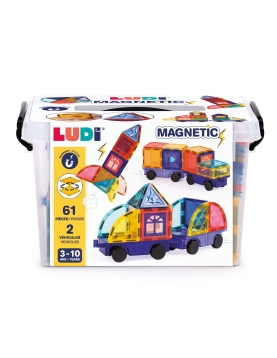 LUDI magnetinis konstruktorius su ratais