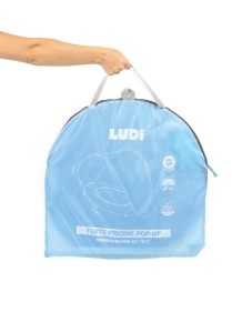 LUDI palapinė-užuovėja-baseinas, mėlynas, 10 mėn.+