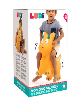 LUDI šokliukas, geltonas dinozauras