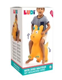 LUDI šokliukas, geltonas dinozauras