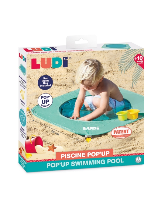 LUDI baseinas, išskleidžiamas, žalias LUDI baseinas, išskleidžiamas, žalias