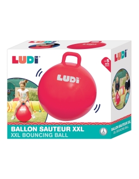 LUDI šokinėjimo kamuolys, raudonas 55 cm