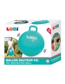 LUDI šokinėjimo kamuolys, mėlynas 55 cm LUDI šokinėjimo kamuolys, mėlynas 55 cm