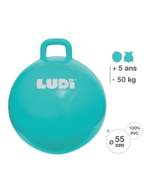 LUDI šokinėjimo kamuolys, mėlynas 55 cm