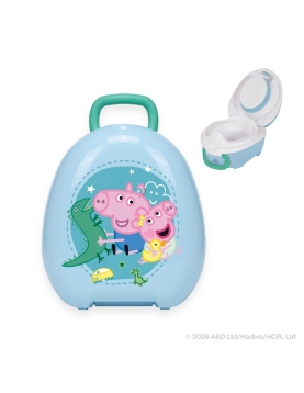 Mokomasis nešiojamas naktipuodis George Pig, mėlyna pastelė
