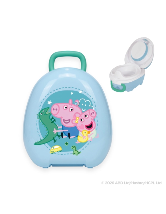 Mokomasis nešiojamas naktipuodis George Pig, mėlyna pastelė Mokomasis nešiojamas naktipuodis George Pig, mėlyna pastelė