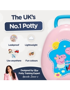 Mokomasis nešiojamas naktipuodis Peppa Pig, švelniai rausva
