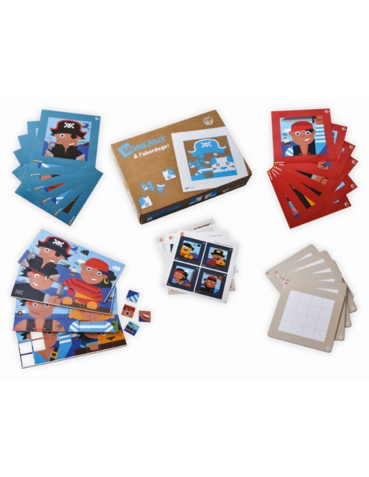 SEPP magnetinių mozaikų rinkinys Piratai, 6 vaikams