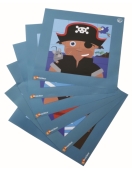 SEPP magnetinių mozaikų rinkinys Piratai, 6 vaikams