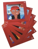 SEPP magnetinių mozaikų rinkinys Piratai, 6 vaikams