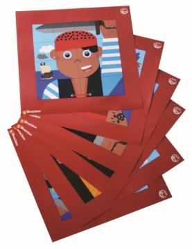 SEPP magnetinių mozaikų rinkinys Piratai, 6 vaikams