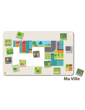 SEPP magnetinių mozaikų rinkinys Mano miestas, 6 vaikams