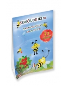 Knygelė SKAIČIUOK IKI 10 Vasaros spalvų karalystėje