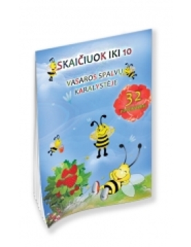 Knygelė SKAIČIUOK IKI 10 Vasaros spalvų karalystėje