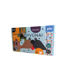 Lavinantis žaislas ABĖCĖLĖ gyvūnai, 3+