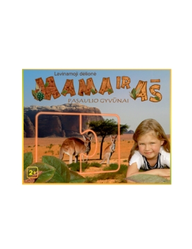 Lavinamoji dėlionė - Mama ir aš, Pasaulio gyvūnai, 2+