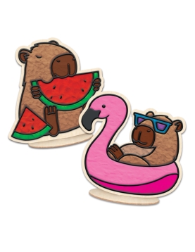 Splat Planet kūrybinis modelino rinkinys su medinėmis Kapibaromis