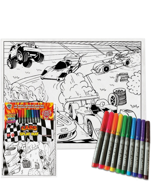 Spalvinimo kilimėlis MAŠINOS