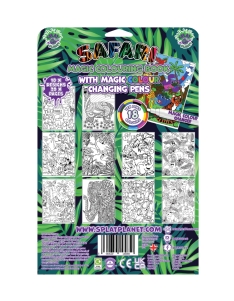 Splat Planet magiška spalvinimo knygelė SAFARI