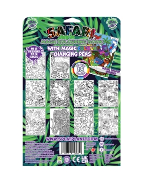 Splat Planet magiška spalvinimo knygelė SAFARI