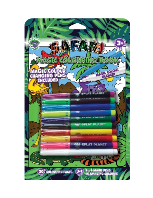 Splat Planet magiška spalvinimo knygelė SAFARI