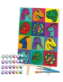 Splat Planet tapyba pagal skaičius, DINOZAURAS 30x40 cm