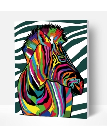 Splat Planet tapyba pagal skaičius, ZEBRAS 30x40 cm