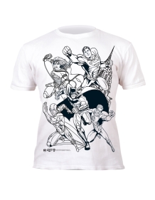 Splat Planet marškinėliai su flomasteriais Justice League