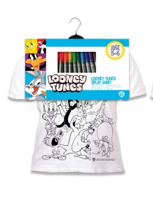 Splat Planet marškinėliai su flomasteriais Looney Tunes