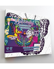 Splat Planet tapyba pagal skaičius, DRUGELIS 30x40 cm