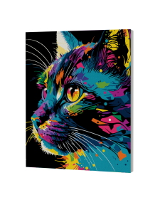 Splat Planet tapyba pagal skaičius, RYŠKI KATYTĖ 30x40 cm