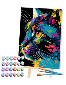 Splat Planet tapyba pagal skaičius, RYŠKI KATYTĖ 30x40 cm