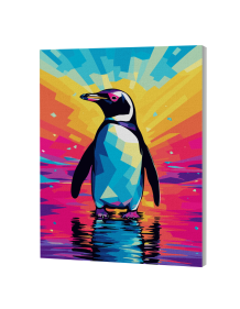 Splat Planet tapyba pagal skaičius, PINGVINAS 30x40 cm